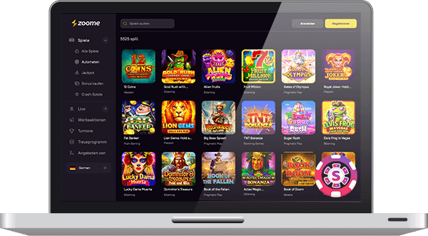 Zoome Casino spiele