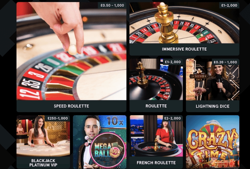 Live Casino für High Roller