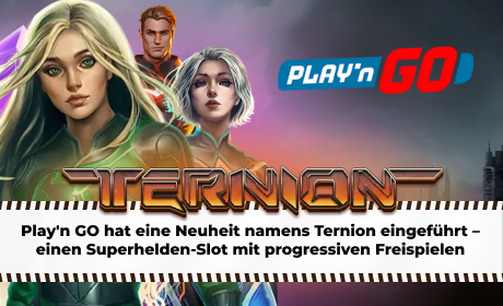 Play'n GO hat eine Neuheit namens Ternion eingeführt – einen Superhelden-Slot mit progressiven Freispielen