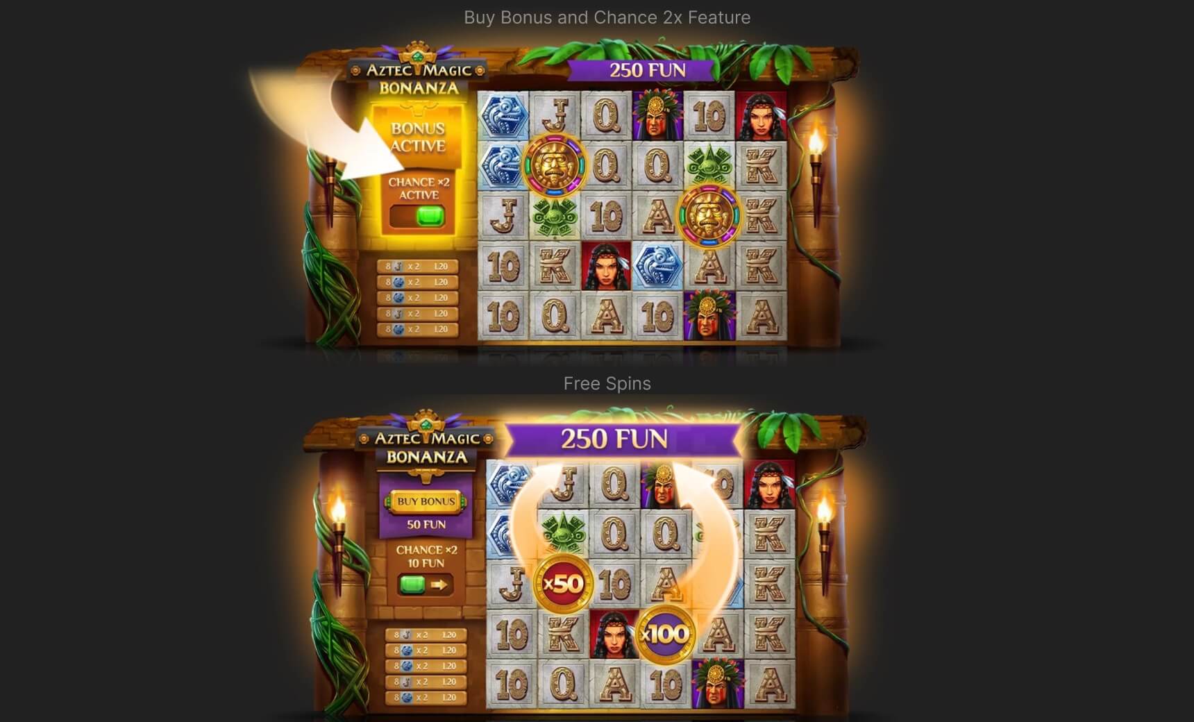 Aztec Magic Bonanza slot Aztec Magic Bonanza Bonuses