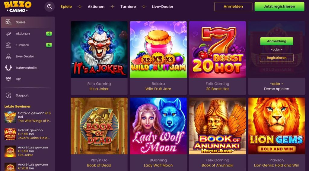 Bizzo Casino Spiele Bizzo Casino Spiele