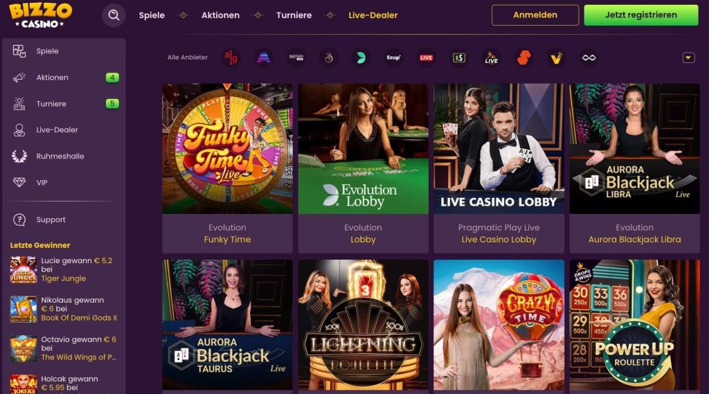 Bizzo Live Casino Bizzo Live Casino