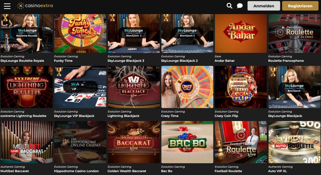 Casino Extra Live Casino Casino Extra Live Casino