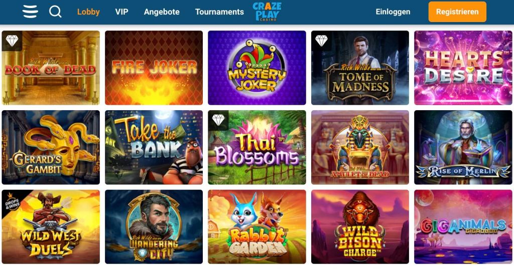 Crazeplay Casino Spiele Crazeplay Casino Spiele