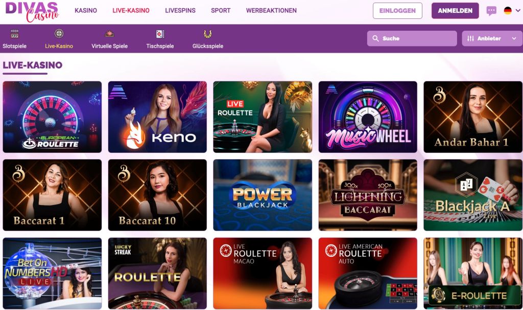 Divas Luck Live Casino Divas Luck Live Casino