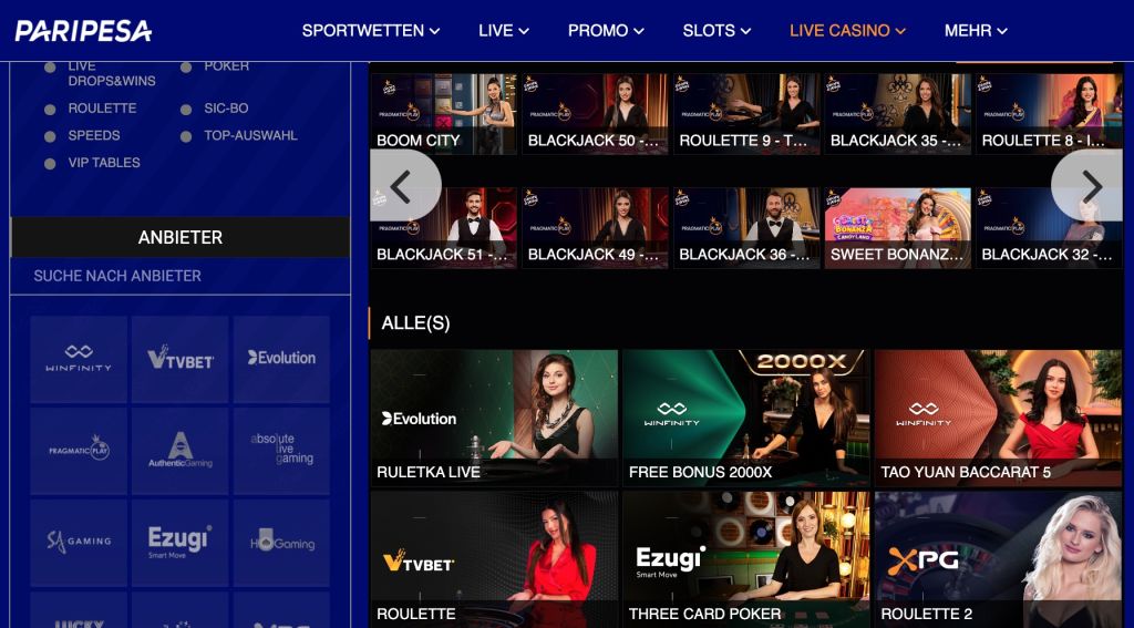 PariPesa Casino Spiele PariPesa Casino Spiele