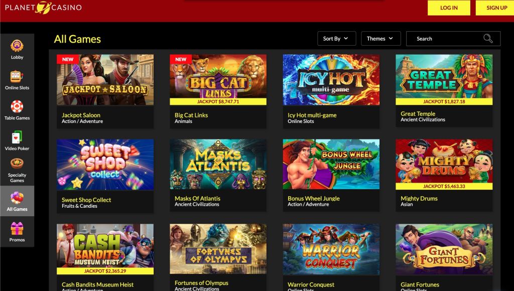 Planet 7 Casino Spiele