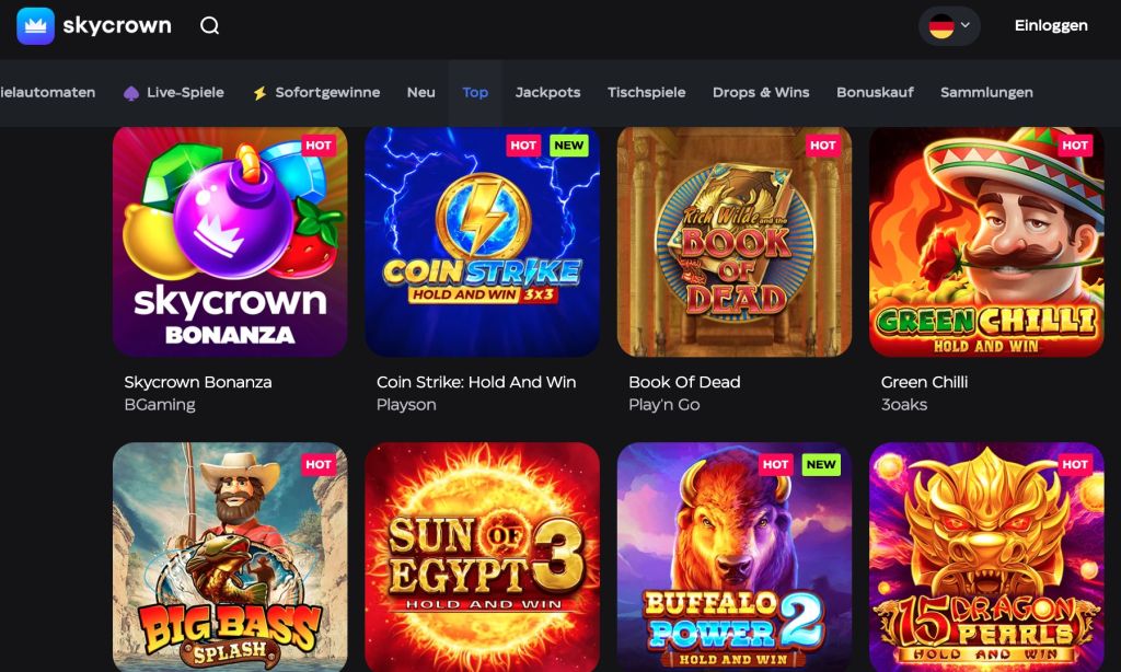 SkyCrown Casino Spiele SkyCrown Casino Spiele