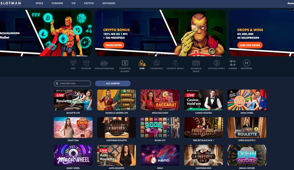 Slotman Live Casino Slotman Live Casino