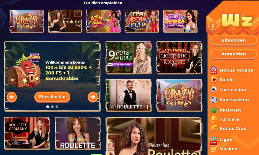 Wazamba Live Casino