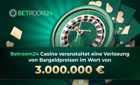 Betroom24 Casino veranstaltet eine Verlosung von Bargeldpreisen im Wert von 3.000.000 €