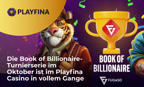 Die Book of Billionaire-Turnierserie im Oktober ist im Playfina Casino in vollem Gange