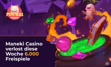Maneki Casino verlost diese Woche 6.000 Freispiele