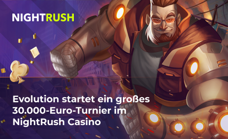 Evolution startet ein großes 30.000-Euro-Turnier im NightRush Casino