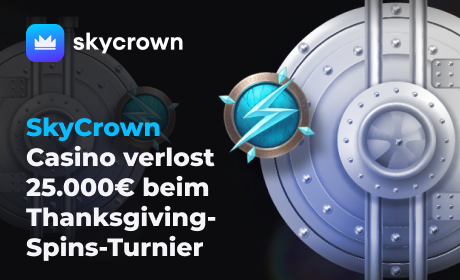SkyCrown Casino verlost 25.000 € beim Thanksgiving-Spins-Turnier