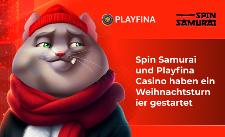 Spin Samurai und Playfina Casino haben ein Weihnachtsturnier gestartet