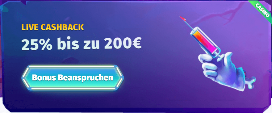 Casombie Casino Live Cashback