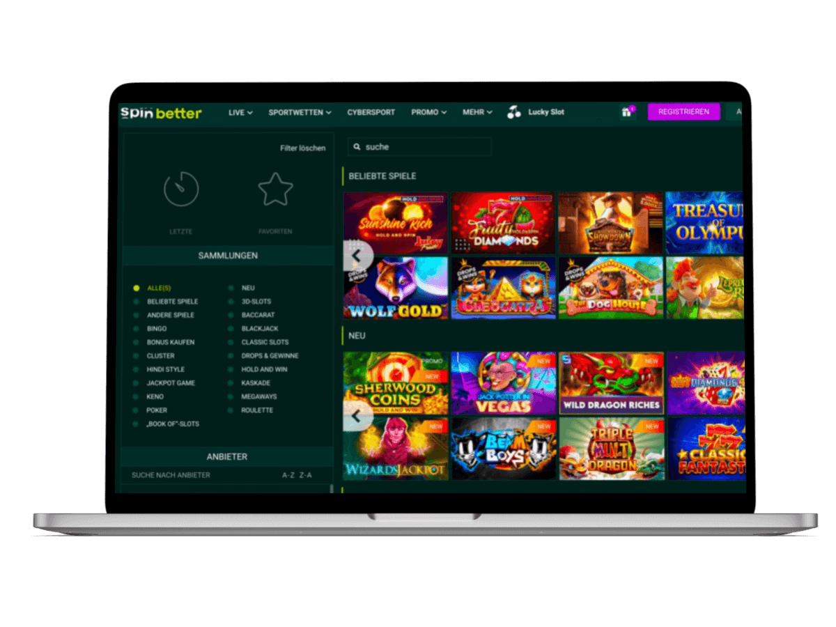 SpinBetter Casino spiele