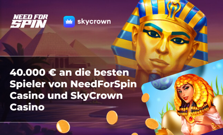 40.000 € an die besten Spieler von NeedForSpin Casino und SkyCrown Casino