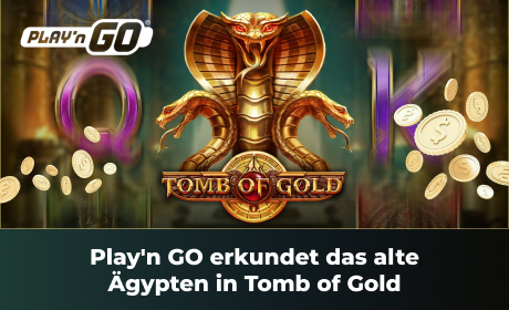 Play'n GO erkundet das alte Ägypten in Tomb of Gold