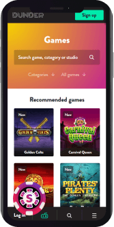 dunder casino mobil
