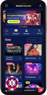 nightrush casino mobil