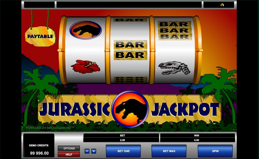 jurassic jackpot spielautomat - microgaming